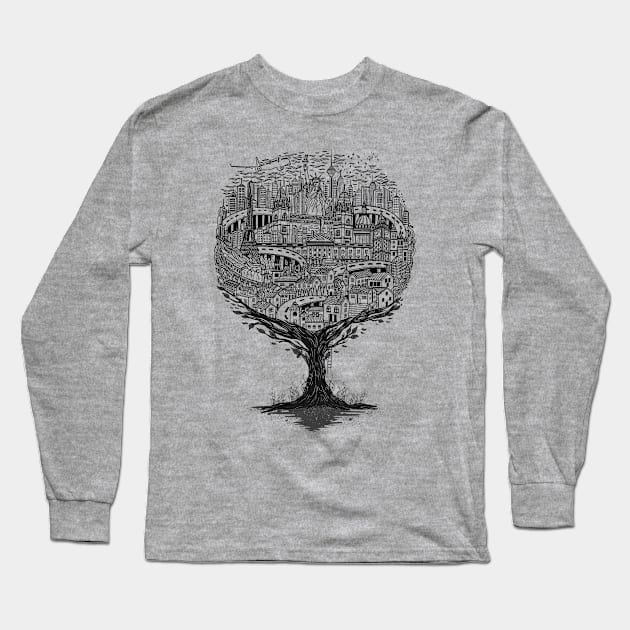 Journey around the World Long Sleeve T-Shirt by DANDINGEROZZ